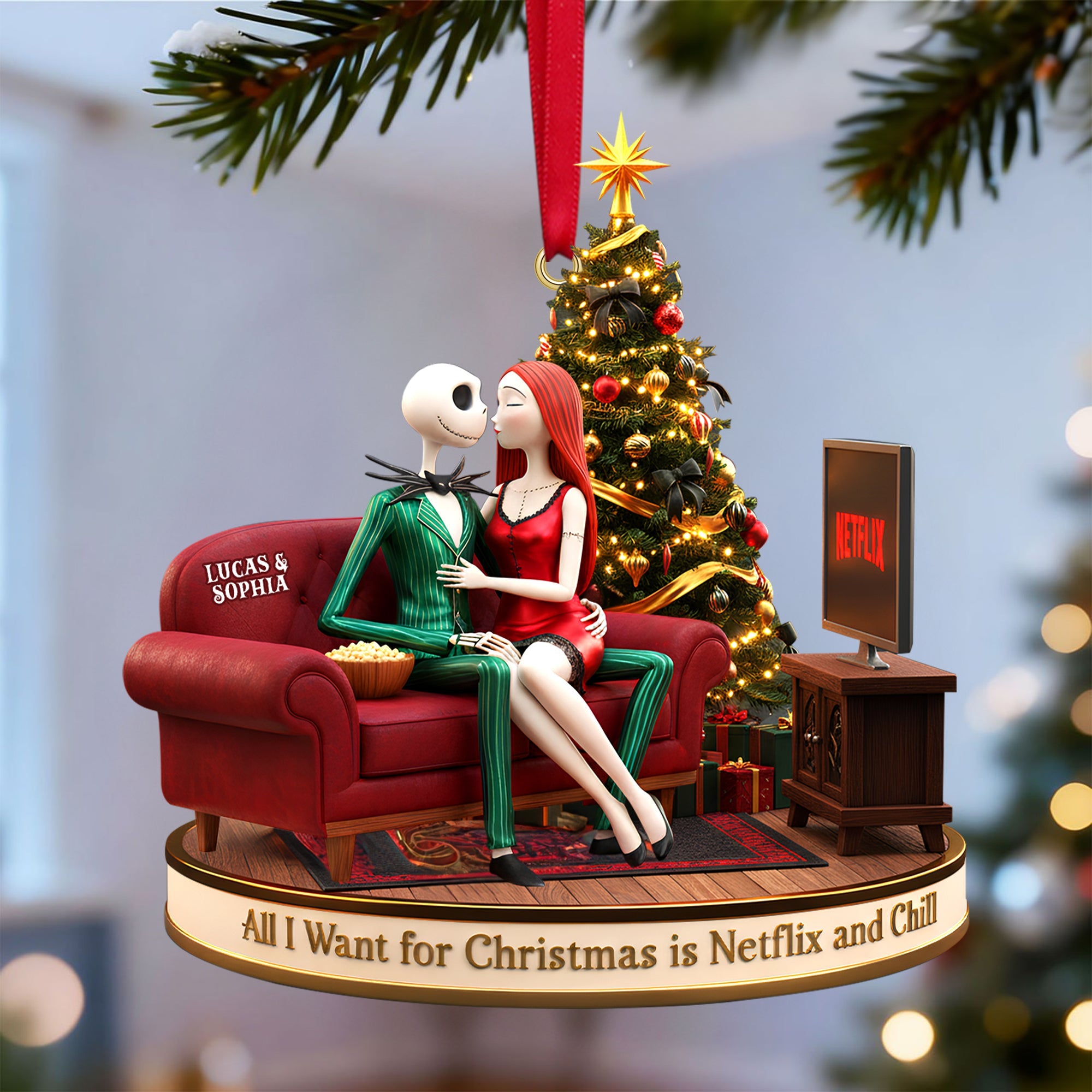 Personalized Gifts For Couple Christmas Ornament 04pgtn231025