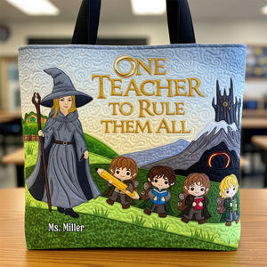 Teacher In Fantasy World Tote Bag, Personalized Gifts For Teacher 01qhtn280725