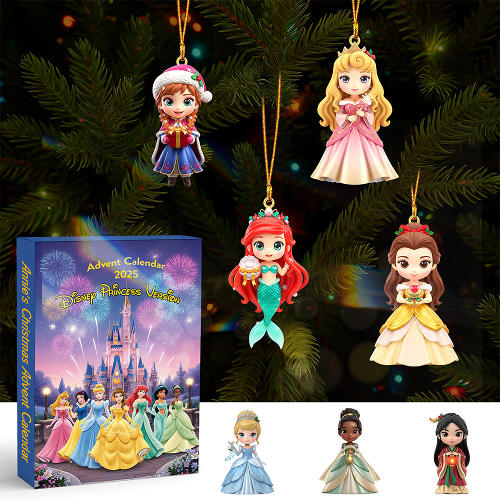 Cartoon Princess Personalized Gifts For Kids Christmas Advent Calendar Blind Box 04pgmg151025