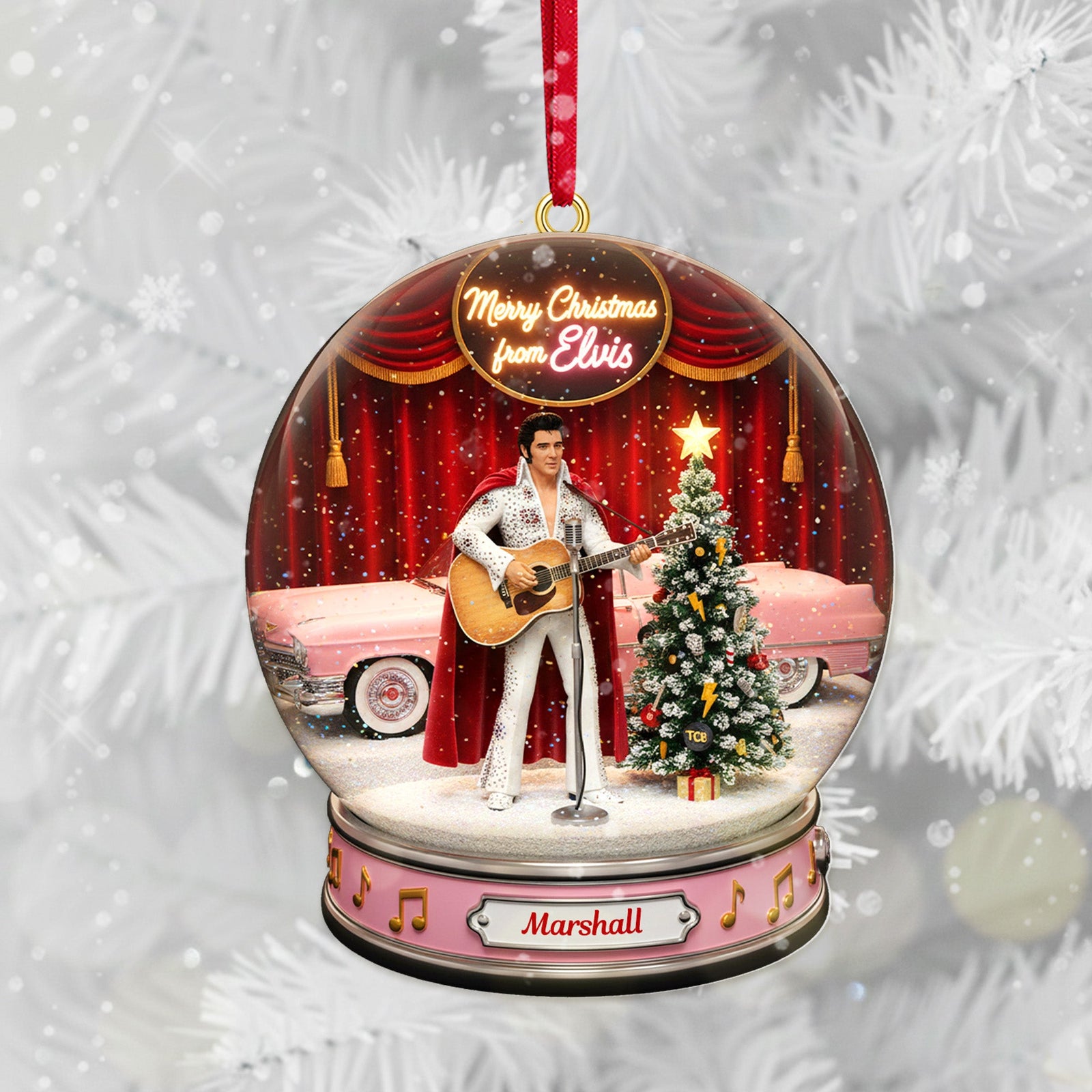 Snowball Singer Fans Ornament - Personalized Gifts For Fans Christmas Ornament 04KIMG041025-Homacus
