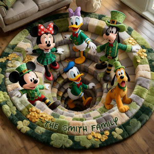 Patrick's Day Quilted Round Mat - Personalized Gifts For Family 01nalu100226