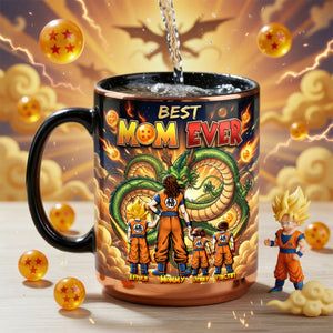 Warrior Mom And Kids Magic Ceramic Coffee Mug - Personalized Gifts For Mother's Day Magic Mug 01OHDH100426HH