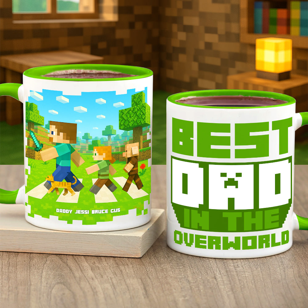 Best Dad In The Overworld Accent Mug - Personalized Gifts For Father 03TGLU290425-Homacus