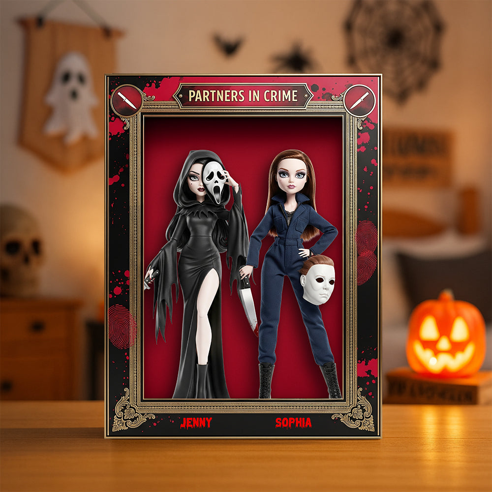 Horror Besties Plaque - Personalized Gifts For Besties 01natn180825
