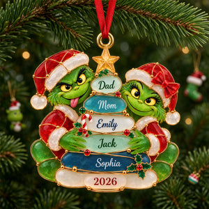 Troublemaker Family Acrylic Ornament -  Personalized Christmas Gift For Family 02NADH201026