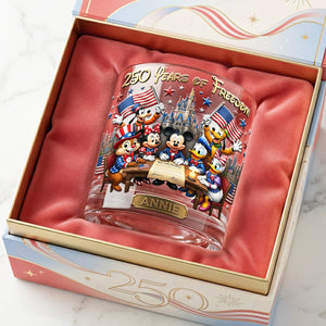 250th Anniversary Round Glass - Personalized Gifts For Patriotics Glass 03TYTA080626