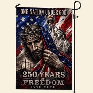 One Nation Under God - Celebrated America 250th Anniversary Garden Flag - Gifts For Patriots 06paqn280526