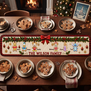 Christmas Family Quilted Table Runner - Personalized Gift For Family 04nalu190826