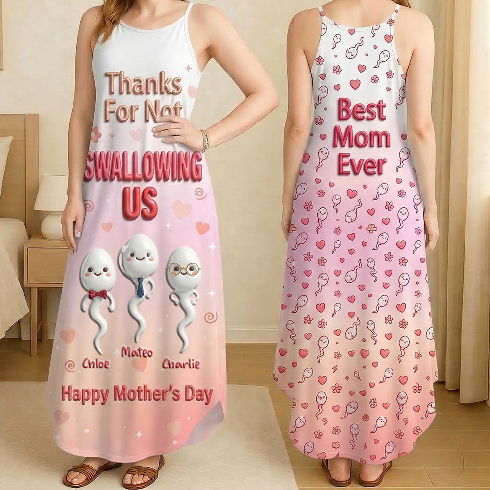 Best Mom Ever Suspender Maxi Dress - Personalized Gifts For Moms 03nadt190326