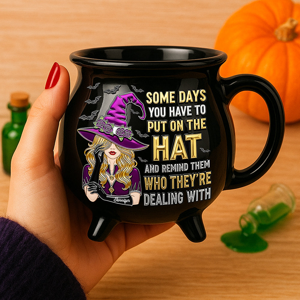 Sassy Witch Cauldron Mug – Personalized Halloween Gifts For Witch Lovers 01ohqn040925
