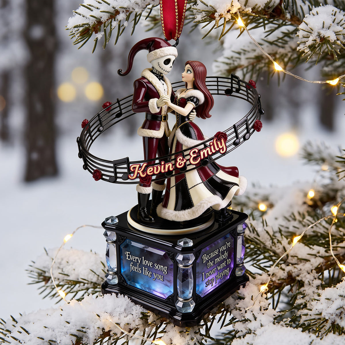 Eternal Choir Of Love Acrylic Ornament - Personalized Christmas Gifts For Couples 03tota110826