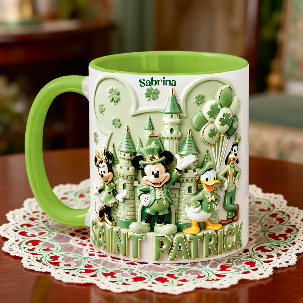 St. Patrick Accent Mug - Personalized Patrick's Day Gifts 03pata070226