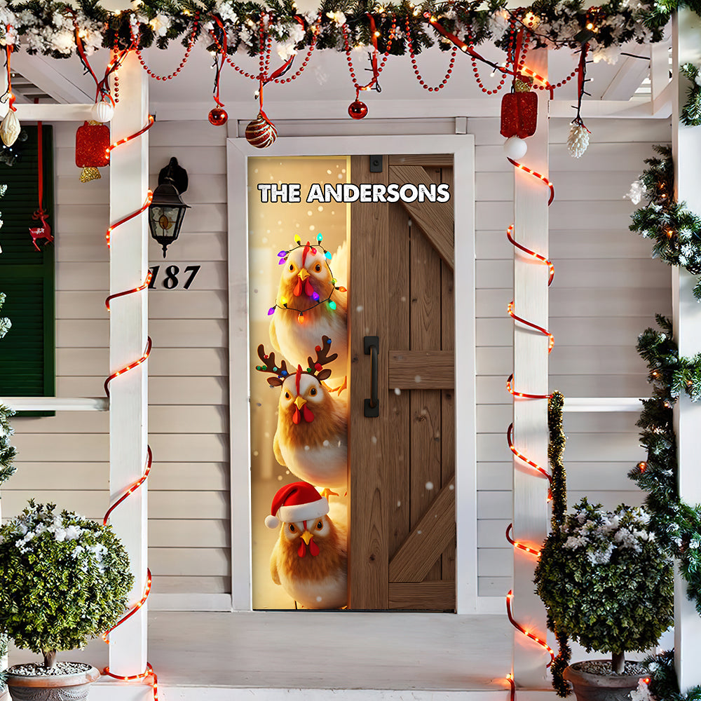 Farm Animals Door Cover - Personalized Gifts For Family 01pgta220825