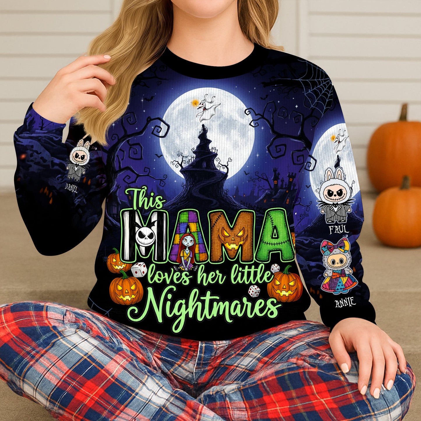 Mother's Of Little Nightmares Ugly Sweater - Personalized Gifts For Mom 01HULU300825