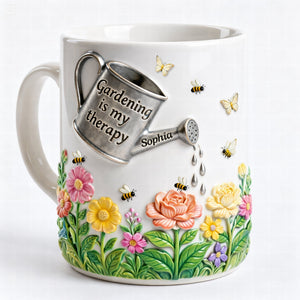 Gardening Therapy Coffee Mug – Personalized Gifts For Garden Lovers 06toqn291225
