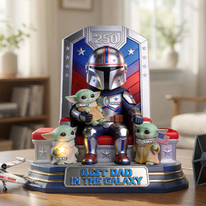 Best Dad In The Galaxy Light Box Personalized Gifts For Dad 04PGTN280426