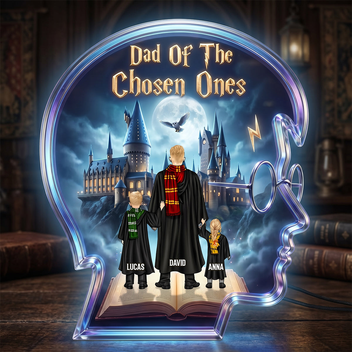 Dad Of The Chosen Ones Acrylic Light Box - Personalized Gifts For Dad 03natn110526