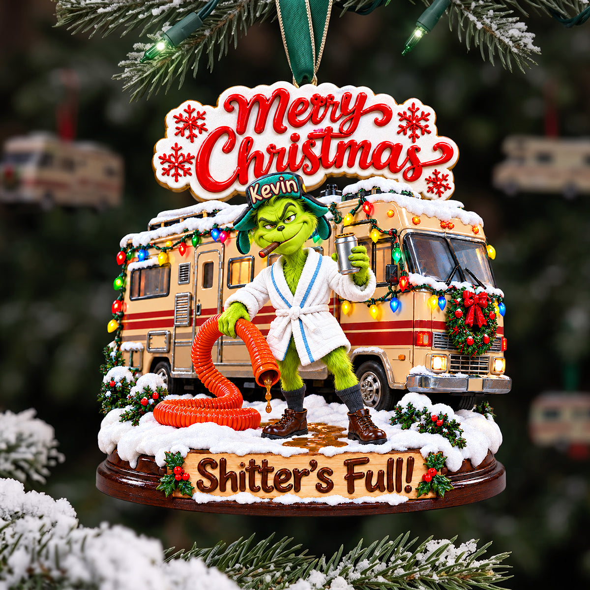 Camping Car Ornament - Personalized Gifts For Comedy Lover Christmas Ornament 04NATA141026