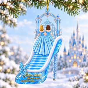 Enchanted Princess Heels Ornament - Personalized Christmas Gift For Sisters 01TTQN081026