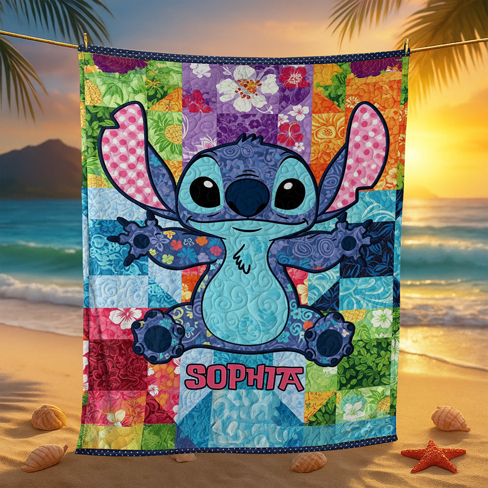 Cute Tropical Alien Blanket - Personalized Gifts For Movie Lovers 06NAQN230625