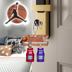 Basketball House United Personalized Gifts For Family Keychain 03HUQN100725