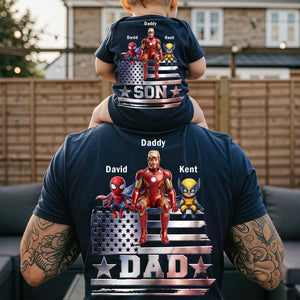 Proud Dad & Kid Shirt - Personalized Gifts For Dads 04qhqn300426