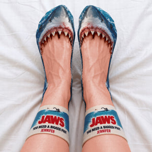Fun Big Shark Bite Socks, Personalized Gifts 05qhqn170926-Homacus
