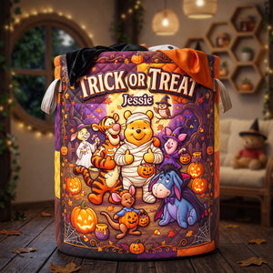 Whimsical Woodland Friend Laundry Basket - Personalized Gift For Halloween 04TYTA050826
