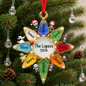 Spooky Family Acrylic Ornament - Personalized Gifts For Family 07hudh201026