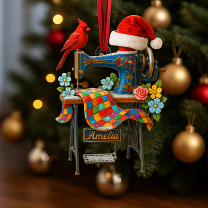 Sewing Machine Personalized Heaven Gifts For Seamstress Christmas Ornament 04ohtn030925
