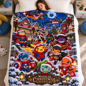 Magical Christmas Adventure Blanket - Personalized Gifts For Christmas 01ttta131026