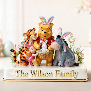 Happy Easter Family Acrylic Plaque - Personalized Gifts For Family 06PGLU030226