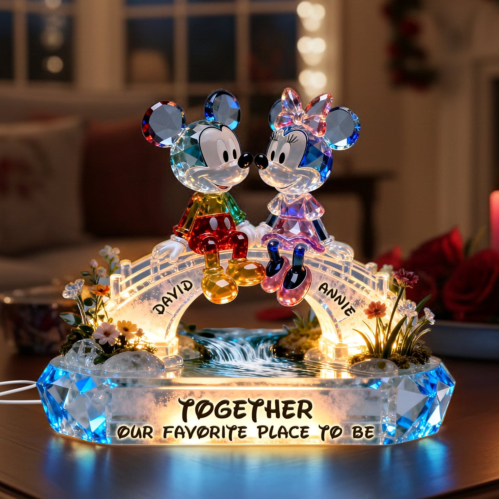 Romantic Couple Acrylic Light Box - Personalized Gifts For Couple 01ohlu111225