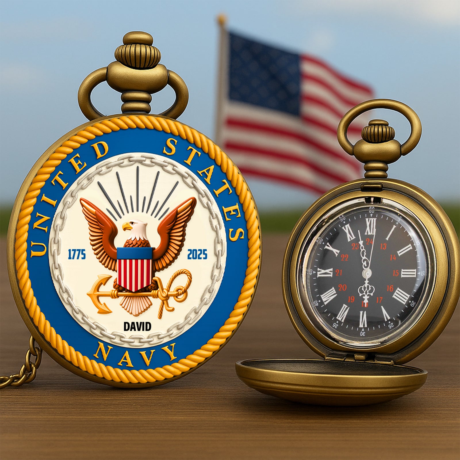 Personalized Gifts For Veteran Pocket Watch 02hutn100725