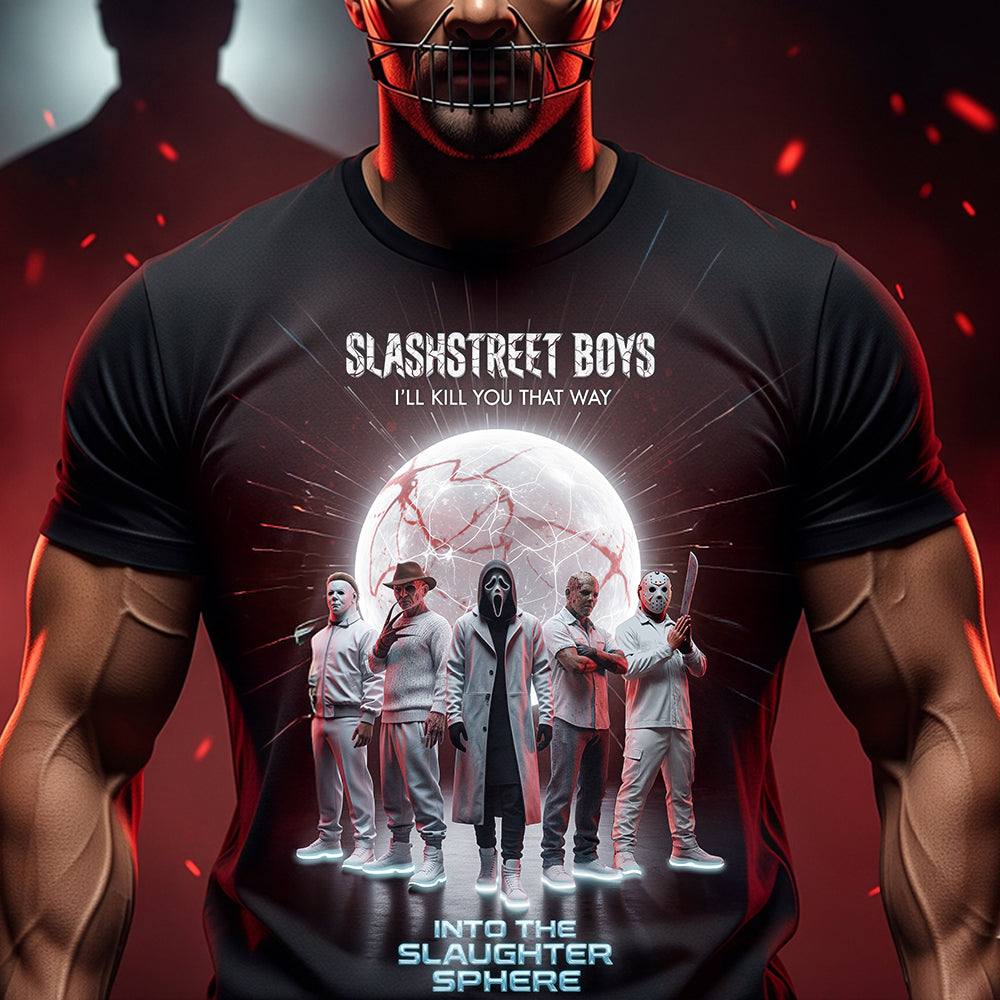 Slasher Boy Band Shirt, Halloween Gifts For Horror Fans 03qhdt230825
