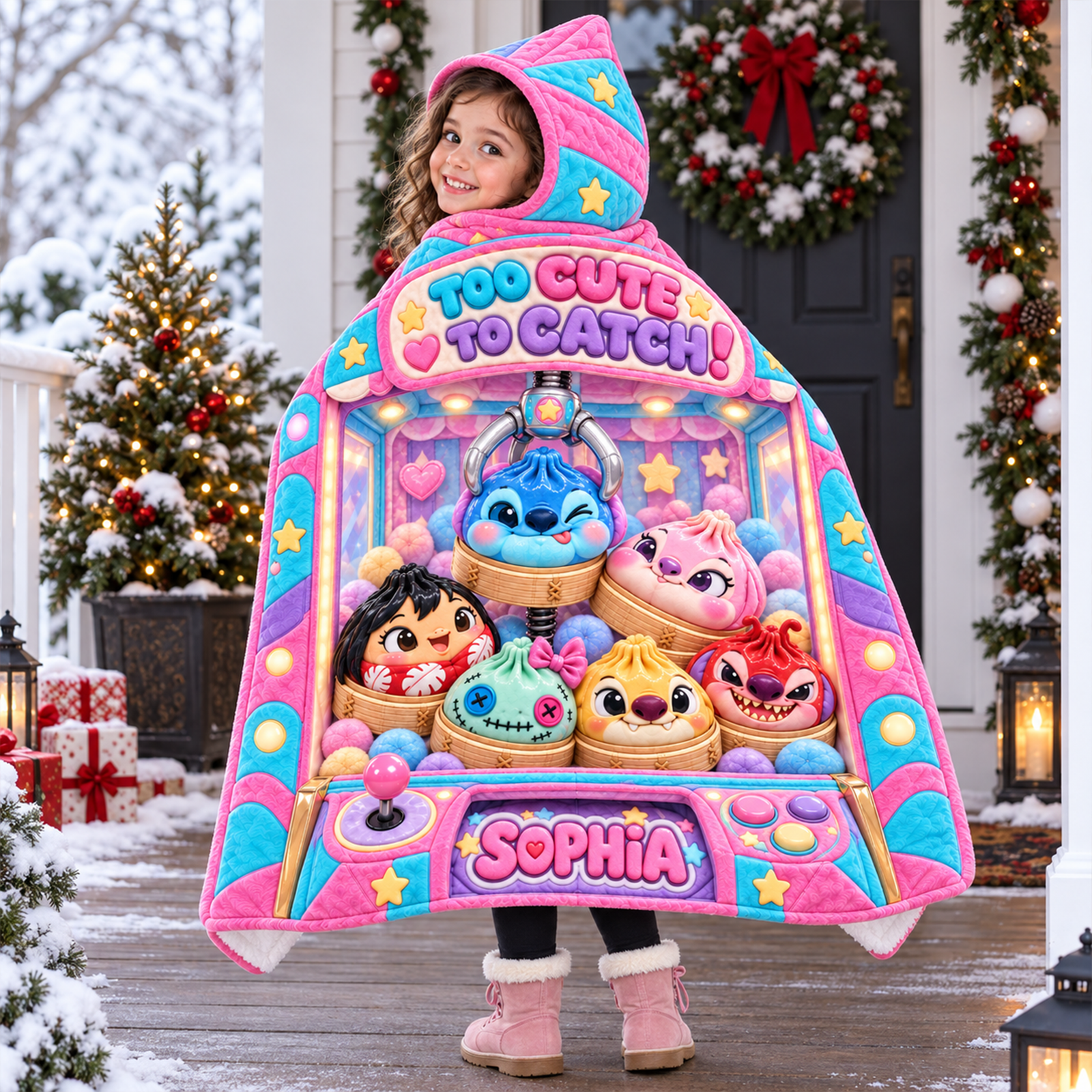 Too Cute To Catch! Hood Blanket - Personalized Christmas Gifts For Kids 01haqn191026
