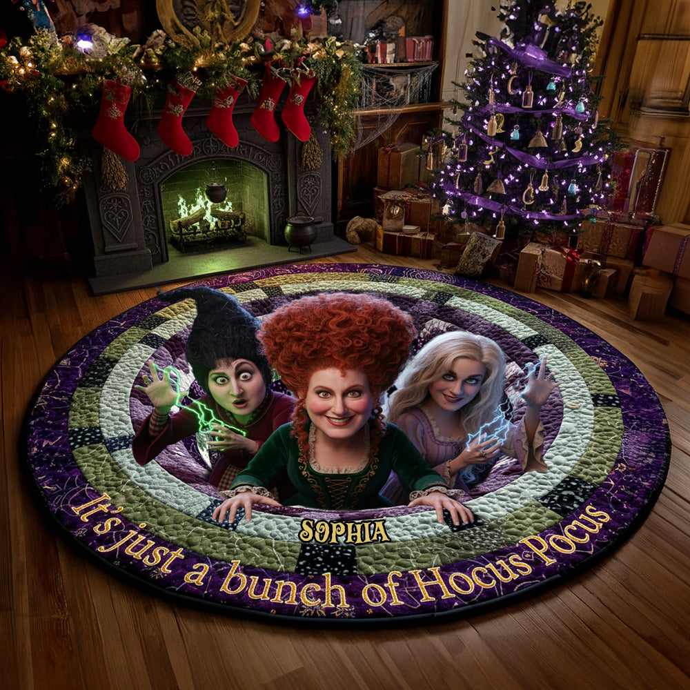 Personalized Christmas Gifts For Movie Fans Quilted Round Mat 03tgtn011025