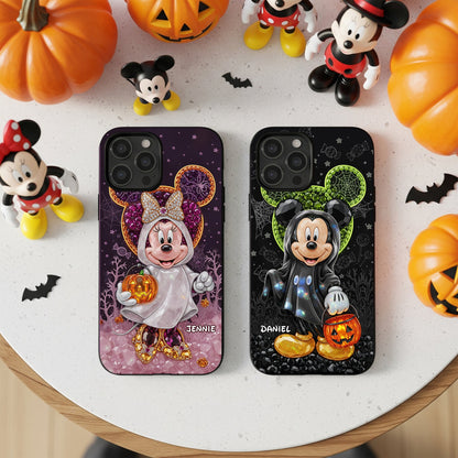 Spooky Halloween Couple Phone Case - Personalized Gift For Couple 04TGLU270825