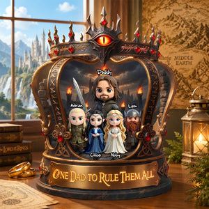 One Dad to Rule Them All Acrylic Plaque - Personalized Gifts For Dads 02tydh080526