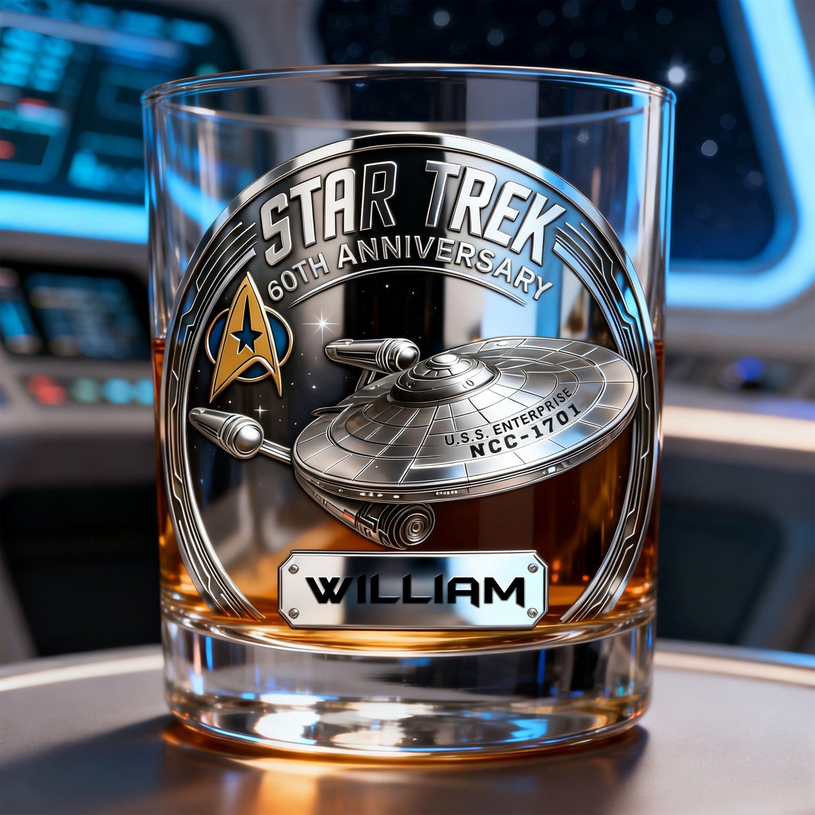 Sci-Fi Universe Round Glass - Personalized Gift For Fantasy Lovers 02TGLU150126
