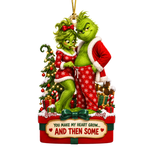 Funny Couple Ornament - Personalized Gifts For Couple Christmas Ornament 10TOQN231026-Homacus