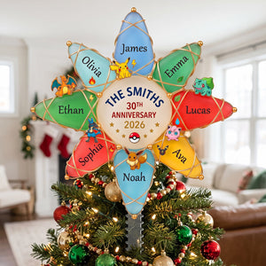 30-Year Collector Era Acrylic Christmas Tree Topper - Personalized Gifts 04HUTN071026