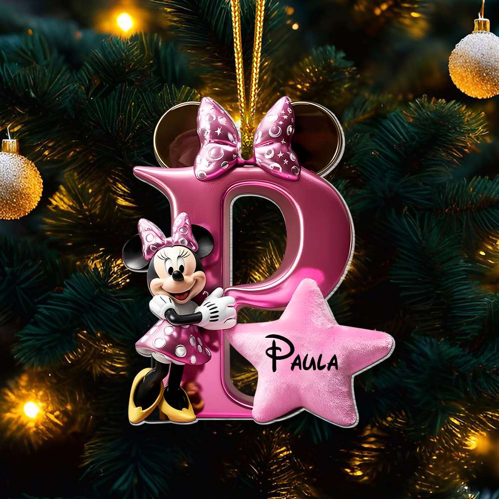Custom Alphabet Letter Gifts For Couple Acrylic Christmas Ornament 01OHMH261024 - Ornament - GoDuckee