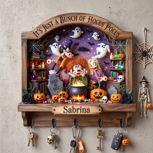 Spooky Witch Squad Acrylic Key Hanger - Personalized Gifts For Halloween Key Hanger 02NATN040826