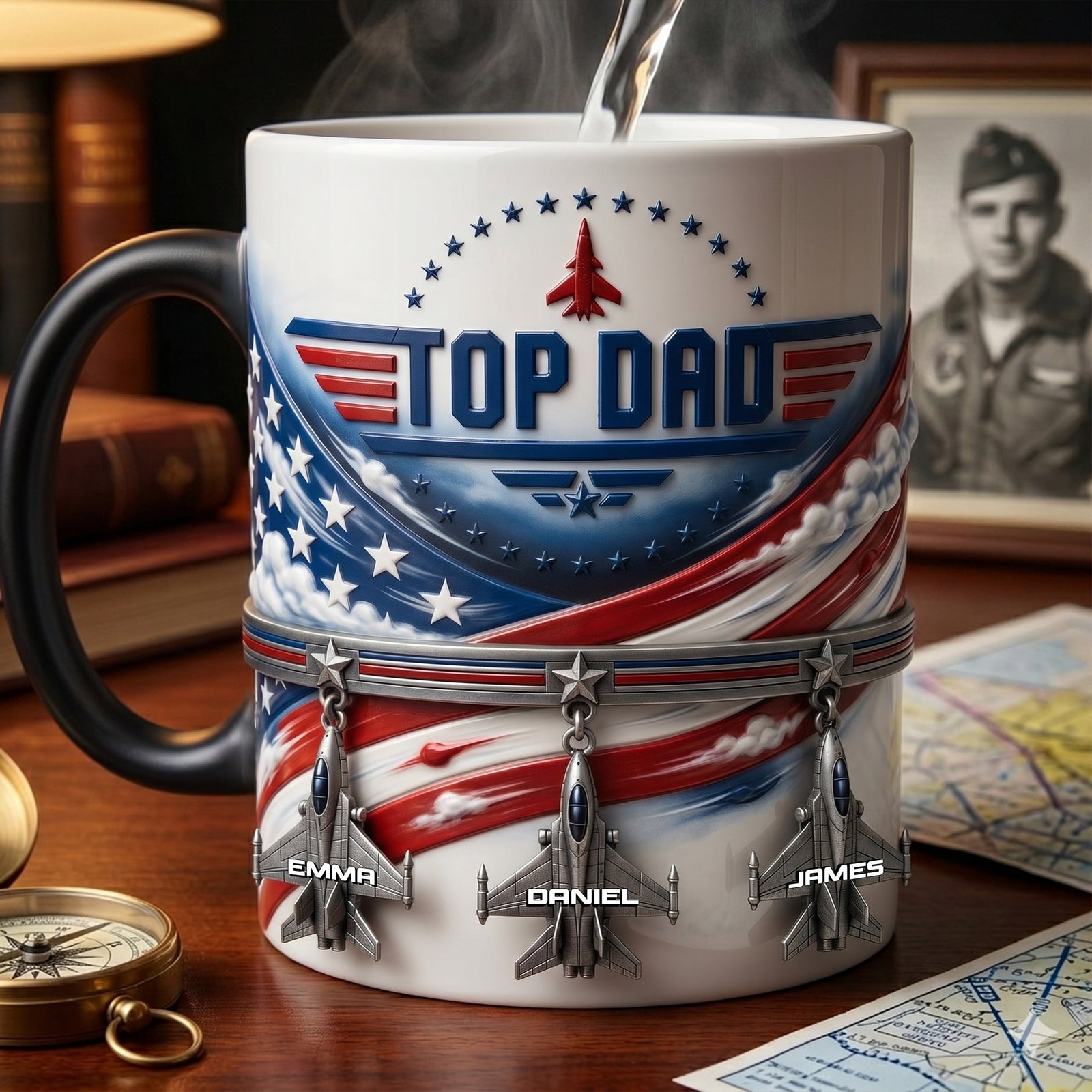 Fighter Aircraft Magic Mug - Personalized Gifts For Dads 05ohlu190526