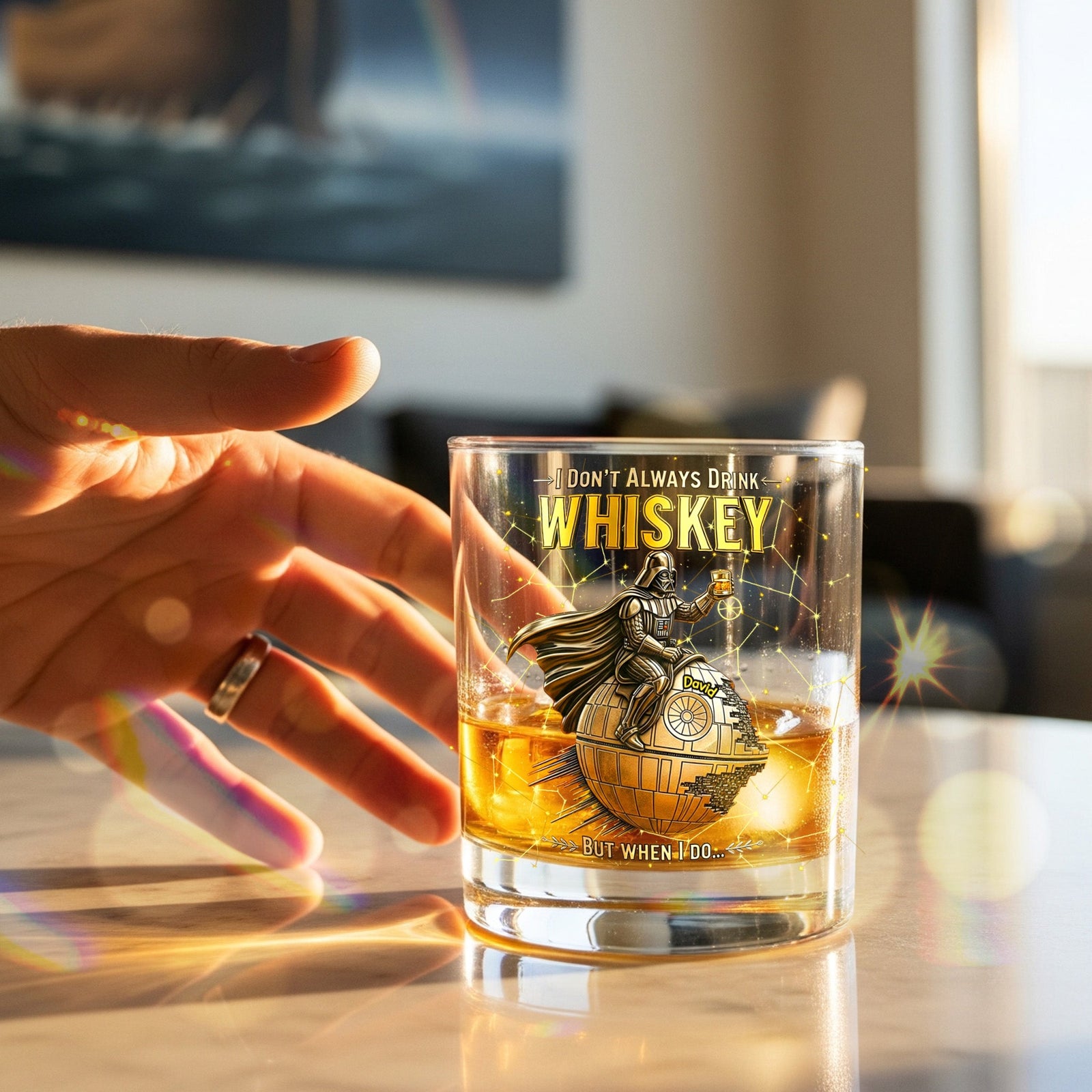 Personalized 11oz Round Whiskey Glass - Personalized Gifts For Friend 01tomg250825-Homacus