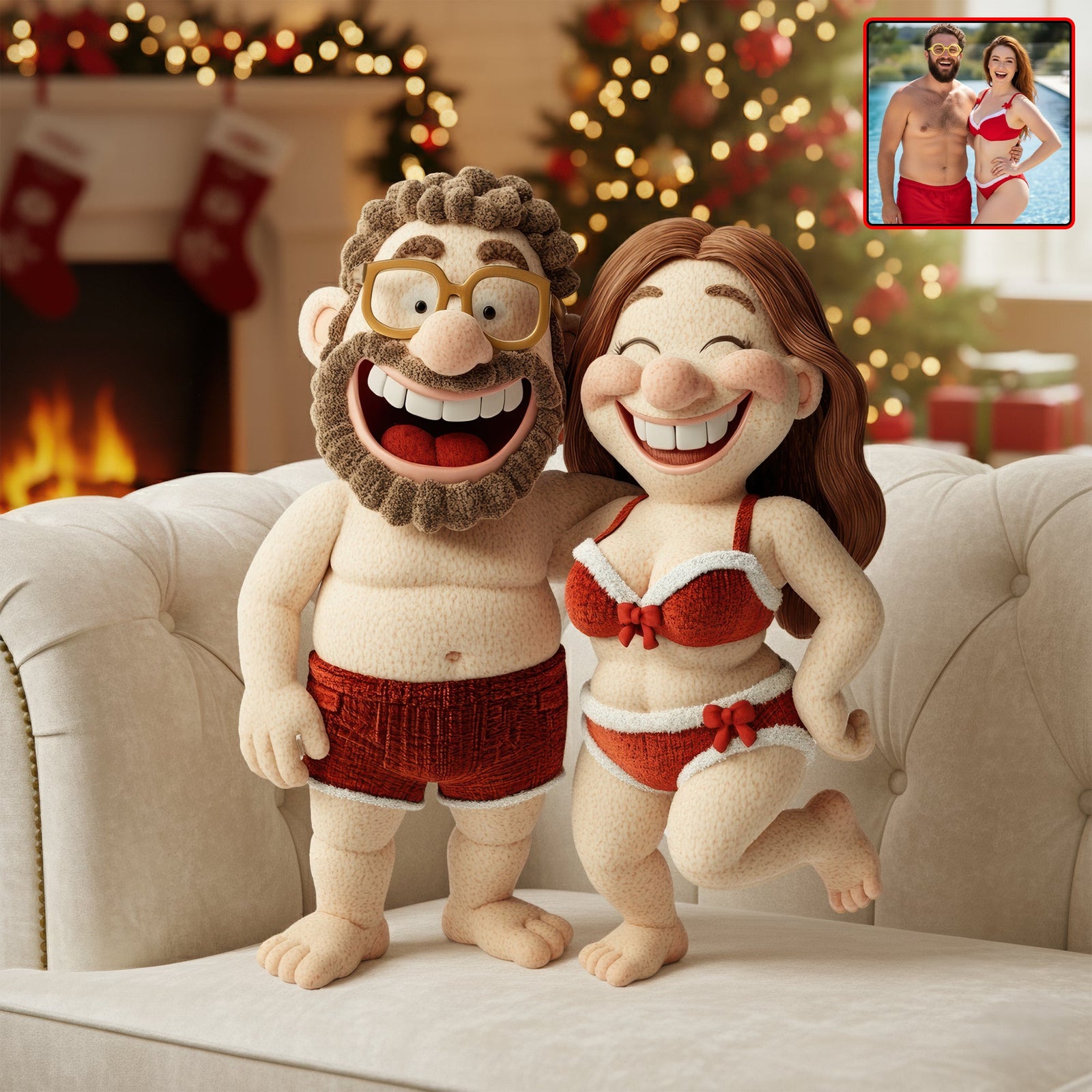 Funny Couple Pillow  - Custom Photo Gifts For Couple 04tgqn061125