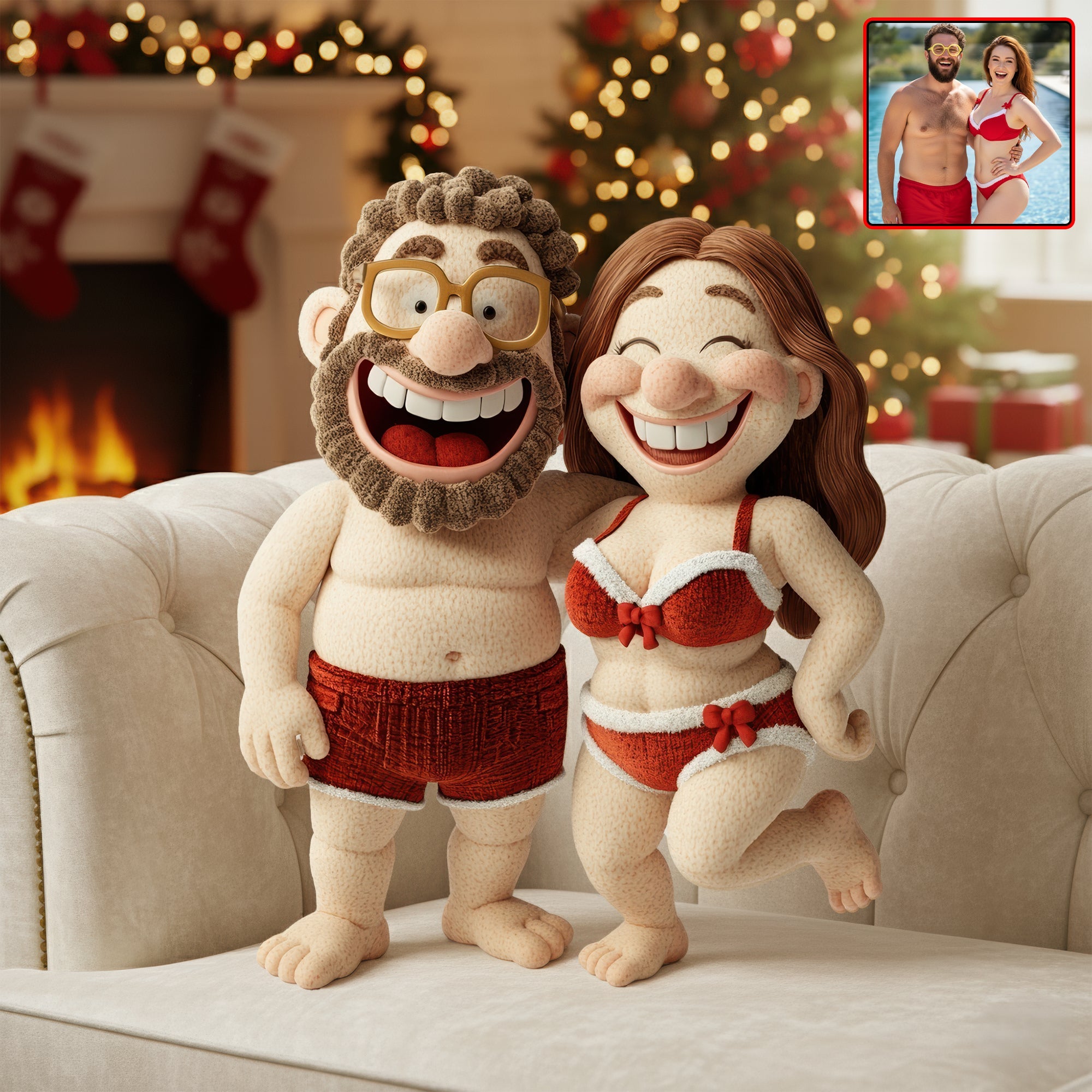 Funny Couple Pillow  - Custom Photo Gifts For Couple 04tgqn061125