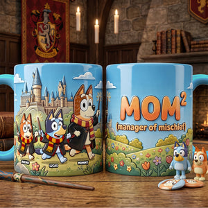 Fantasy Puppy Mom and Kids Coffee Mug - Personalized Gifts For Mom 01natn230426