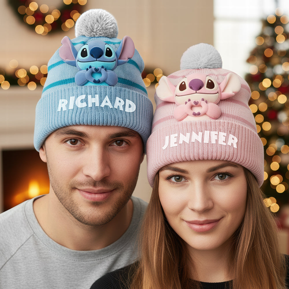 Personalized Gifts For Couple Bobble Beanie Hat 02naqn260925